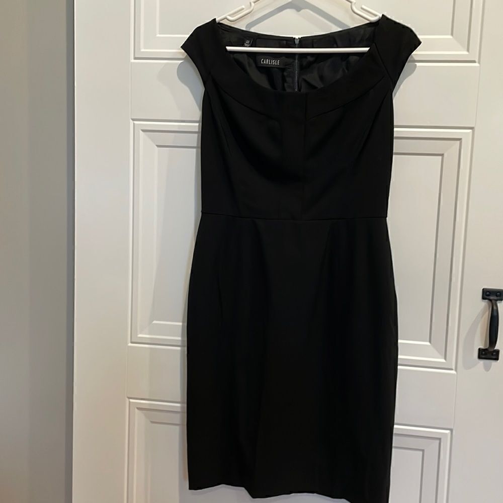 Carlisle  Black Sleeveless Sheath Dress